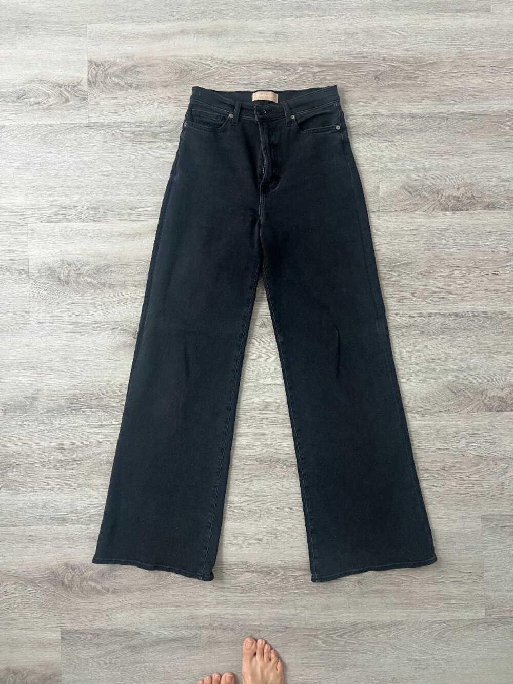 7 For All Mankind Black Wide-Leg Jeans — Size 27 NEW / NEVER WORN!